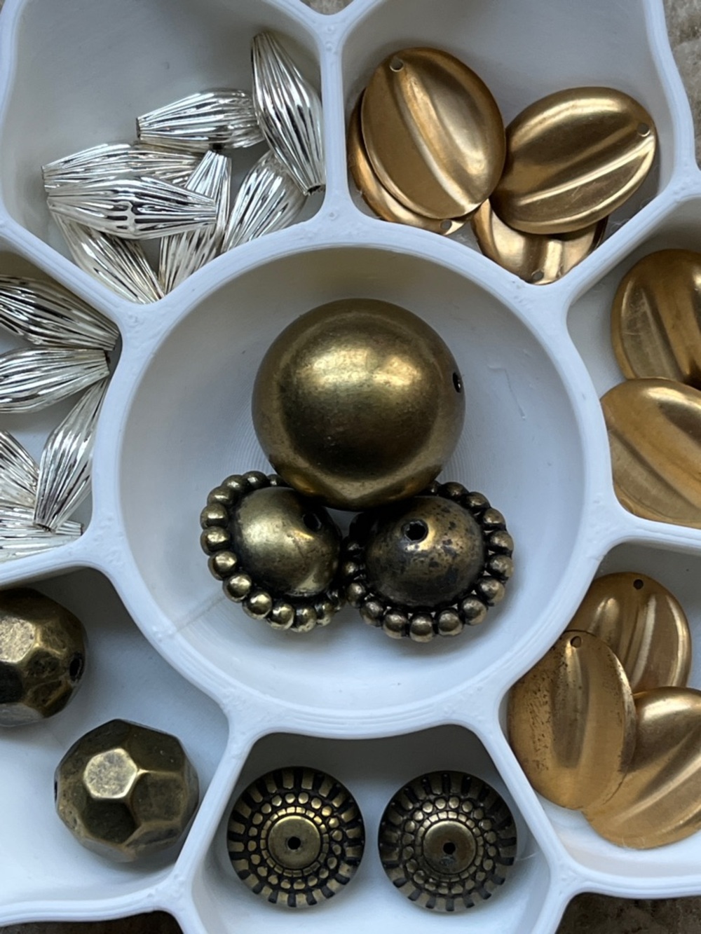 Vintage metal beads